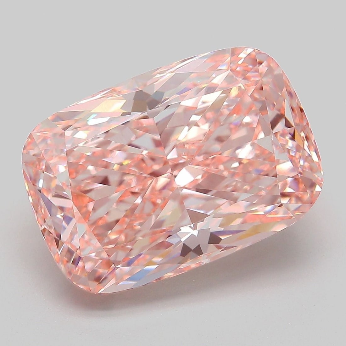 Loose Diamond - CUSHION MODIFIED 10.1ct Fancy Vivid Pink VVS2: Loose Diamond - CUSHION MODIFIED 10.1ct Fancy Vivid Pink VVS2 Source: This is a real non-mined Diamond that has been grown in a lab Shape: CUSHION MODIFIED Carats: 10.1 Color: Fancy Vivid Pink Certifi