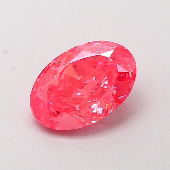 Loose Diamond - OVAL 1.01ct Fancy Vivid Pink VVS2: Loose Diamond - OVAL 1.01ct Fancy Vivid Pink VVS2 Source: This is a real non-mined Diamond that has been grown in a lab Shape: OVAL Carats: 1.01 Color: Fancy Vivid Pink Certification: IGI Video: