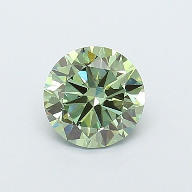 Loose Diamond - ROUND 1.06ct Fancy Vivid Green VVS2: Loose Diamond - ROUND 1.06ct Fancy Vivid Green VVS2 Source: This is a real non-mined Diamond that has been grown in a lab Shape: ROUND Carats: 1.06 Color: Fancy Vivid Green Certification: IGI Video: