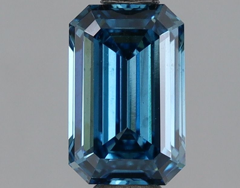 Loose Diamond - EMERALD 1.02ct Fancy Vivid Blue VS2: Loose Diamond - EMERALD 1.02ct Fancy Vivid Blue VS2 Source: This is a real non-mined Diamond that has been grown in a lab Shape: EMERALD Carats: 1.02 Color: Fancy Vivid Blue Certification: IGI