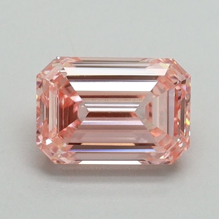 Loose Diamond - EMERALD 1.05ct Fancy Vivid Pink VS1: Loose Diamond - EMERALD 1.05ct Fancy Vivid Pink VS1 Source: This is a real non-mined Diamond that has been grown in a lab Shape: EMERALD Carats: 1.05 Color: Fancy Vivid Pink Certification: IGI Video: