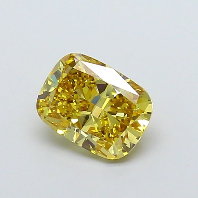 Loose Diamond - CUSHION MODIFIED 2.01ct Fancy Intense Yellow VS2: Loose Diamond - CUSHION MODIFIED 2.01ct Fancy Intense Yellow VS2 Source: This is a real non-mined Diamond that has been grown in a lab Shape: CUSHION MODIFIED Carats: 2.01 Color: Fancy Intense Yellow
