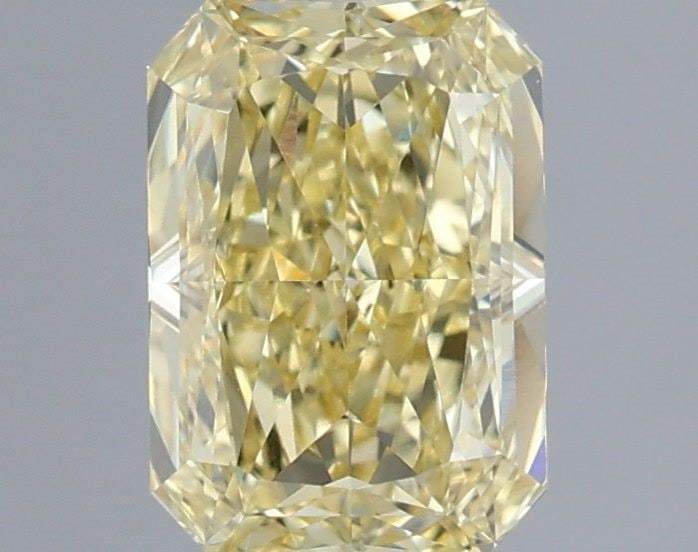 Loose Diamond - RADIANT 1.59ct Fancy Yellow VVS2: Loose Diamond - RADIANT 1.59ct Fancy Yellow VVS2 Source: This is a real non-mined Diamond that has been grown in a lab Shape: RADIANT Carats: 1.59 Color: Fancy Yellow Certification: IGI Video: