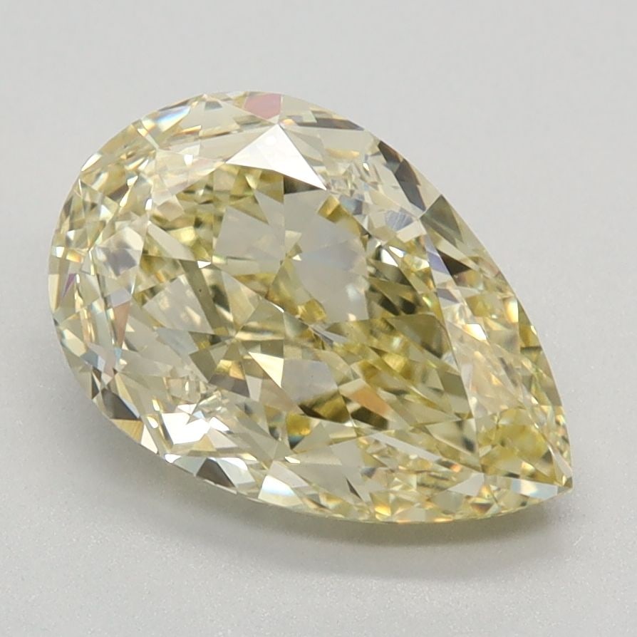 Loose Diamond - PEAR 2.31ct Fancy Intense Yellow VVS2: Loose Diamond - PEAR 2.31ct Fancy Intense Yellow VVS2 Source: This is a real non-mined Diamond that has been grown in a lab Shape: PEAR Carats: 2.31 Color: Fancy Intense Yellow Certification: IGI Vide