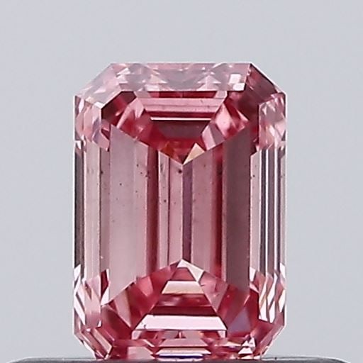 Loose Diamond - EMERALD 0.32ct Fancy Intense Pink VS2: Loose Diamond - EMERALD 0.32ct Fancy Intense Pink VS2 Source: This is a real non-mined Diamond that has been grown in a lab Shape: EMERALD Carats: 0.32 Color: Fancy Intense Pink Certification: NONE Vi