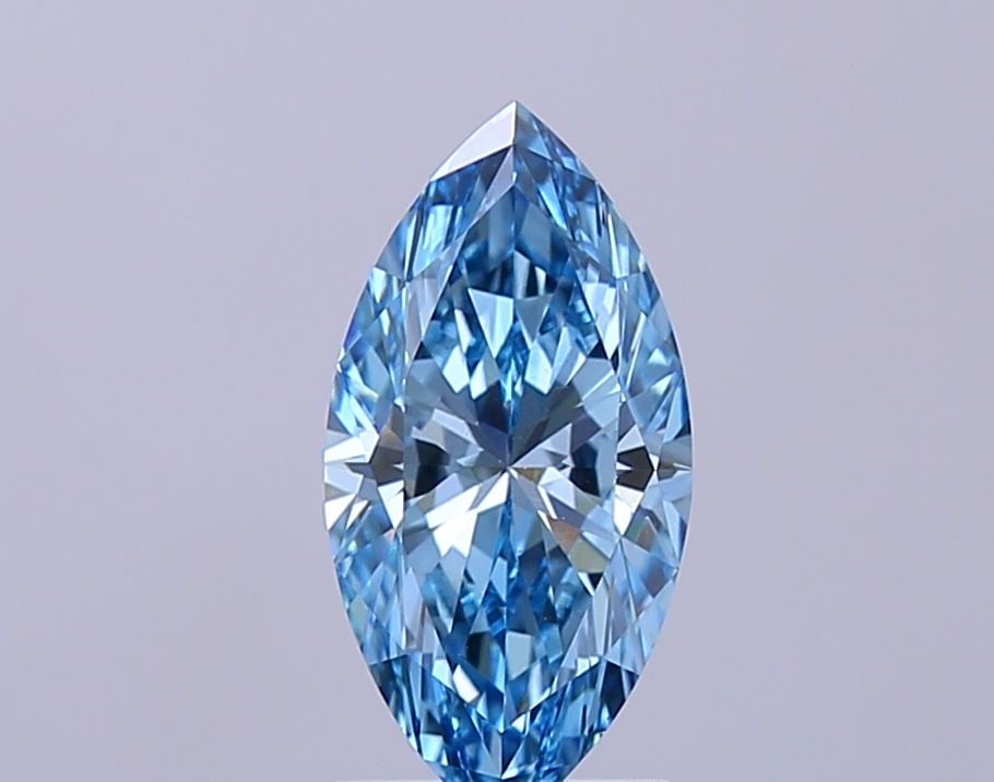 Loose Diamond - MARQUISE 1.41ct Fancy Vivid Blue VS1: Loose Diamond - MARQUISE 1.41ct Fancy Vivid Blue VS1 Source: This is a real non-mined Diamond that has been grown in a lab Shape: MARQUISE Carats: 1.41 Color: Fancy Vivid Blue Certification: NONE Vide