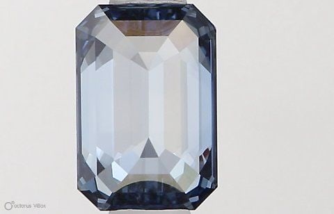 Loose Diamond - EMERALD 0.51ct Fancy Vivid Blue VVS1 (1 of 1)