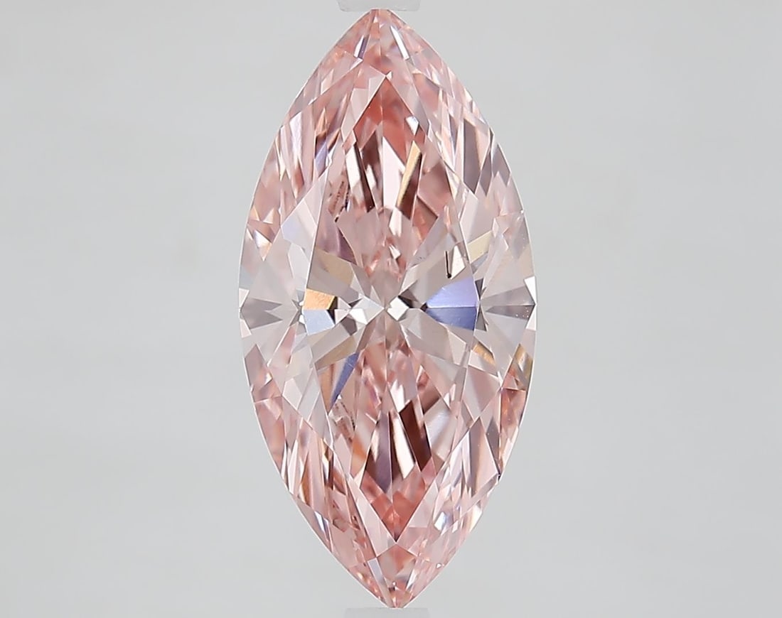 Loose Diamond - MARQUISE 3.23ct Fancy Vivid Pink VS1: Loose Diamond - MARQUISE 3.23ct Fancy Vivid Pink VS1 Source: This is a real non-mined Diamond that has been grown in a lab Shape: MARQUISE Carats: 3.23 Color: Fancy Vivid Pink Certification: IGI Video