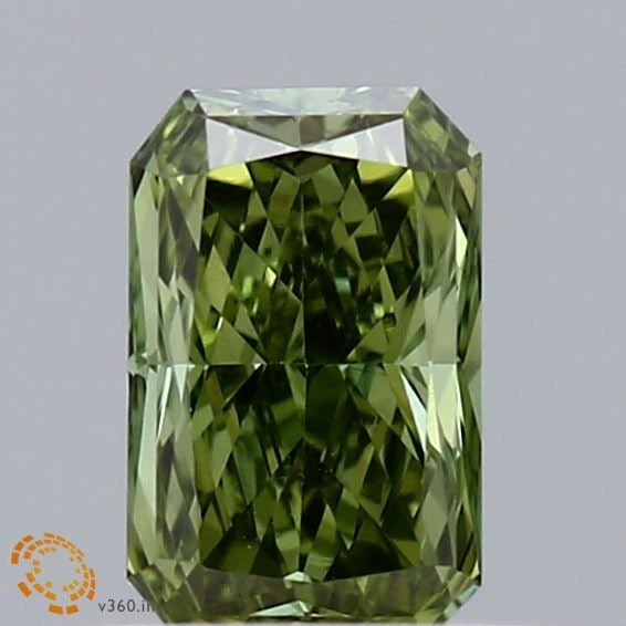 Loose Diamond - RADIANT 0.44ct Fancy Vivid Green VS1: Loose Diamond - RADIANT 0.44ct Fancy Vivid Green VS1 Source: This is a real non-mined Diamond that has been grown in a lab Shape: RADIANT Carats: 0.44 Color: Fancy Vivid Green Certification: IGI Video