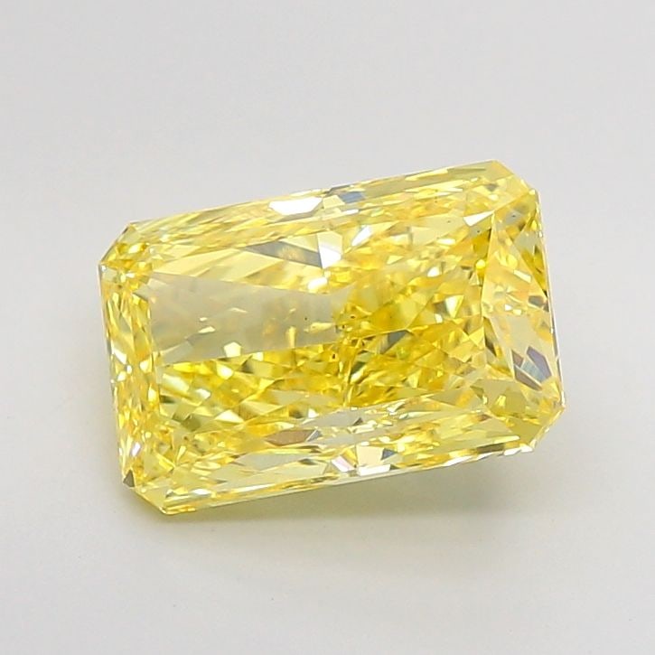 Loose Diamond - RADIANT 4.62ct Fancy Vivid Yellow VS2: Loose Diamond - RADIANT 4.62ct Fancy Vivid Yellow VS2 Source: This is a real non-mined Diamond that has been grown in a lab Shape: RADIANT Carats: 4.62 Color: Fancy Vivid Yellow Certification: IGI Vid