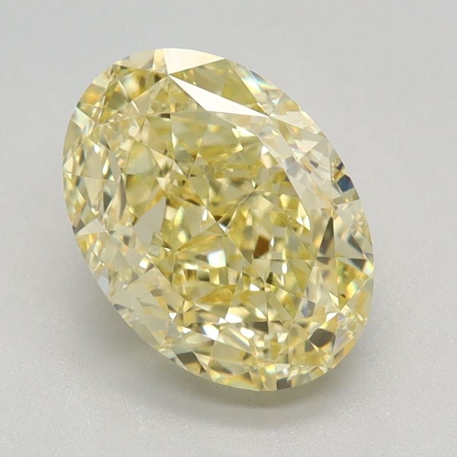 Loose Diamond - OVAL 2.31ct Fancy Intense Yellow VVS2: Loose Diamond - OVAL 2.31ct Fancy Intense Yellow VVS2 Source: This is a real non-mined Diamond that has been grown in a lab Shape: OVAL Carats: 2.31 Color: Fancy Intense Yellow Certification: IGI Vide