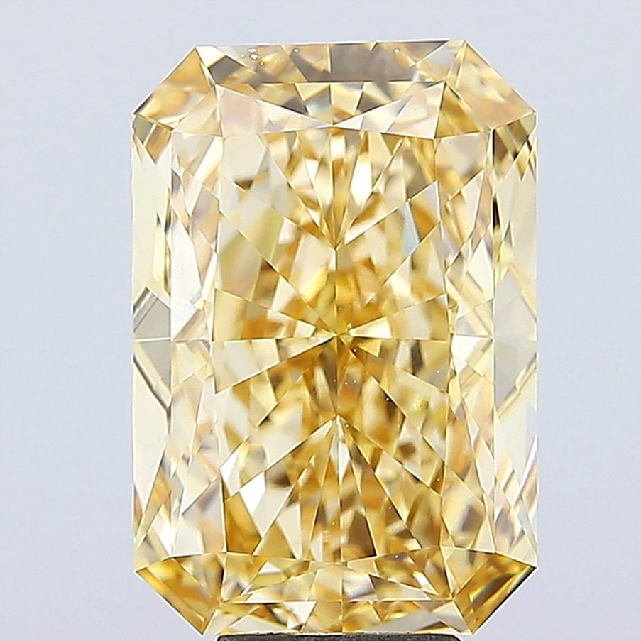 Loose Diamond - RADIANT 9.07ct Fancy Intense Yellow VVS2: Loose Diamond - RADIANT 9.07ct Fancy Intense Yellow VVS2 Source: This is a real non-mined Diamond that has been grown in a lab Shape: RADIANT Carats: 9.07 Color: Fancy Intense Yellow Certification: IG