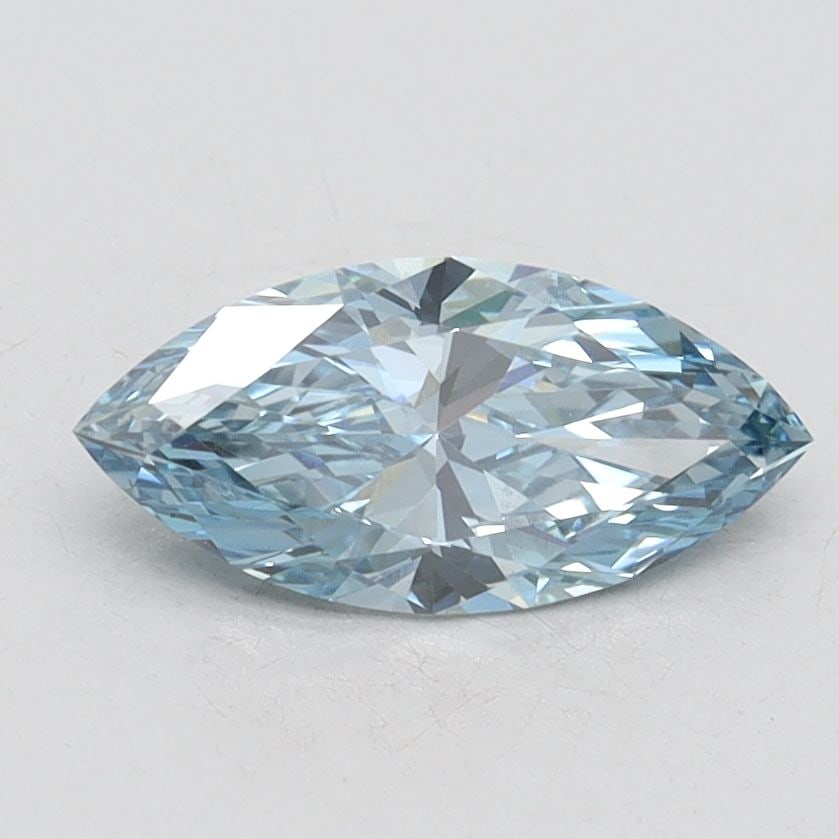 Loose Diamond - MARQUISE 0.82ct Fancy Vivid Blue VS1: Loose Diamond - MARQUISE 0.82ct Fancy Vivid Blue VS1 Source: This is a real non-mined Diamond that has been grown in a lab Shape: MARQUISE Carats: 0.82 Color: Fancy Vivid Blue Certification: IGI Video