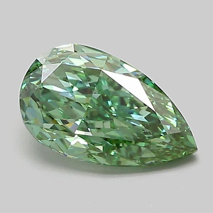 Loose Diamond - PEAR 1.13ct Fancy Vivid Green VS2: Loose Diamond - PEAR 1.13ct Fancy Vivid Green VS2 Source: This is a real non-mined Diamond that has been grown in a lab Shape: PEAR Carats: 1.13 Color: Fancy Vivid Green Certification: IGI Video: