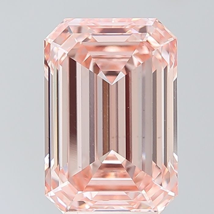 Loose Diamond - EMERALD 4.57ct Fancy Intense Pink VS1: Loose Diamond - EMERALD 4.57ct Fancy Intense Pink VS1 Source: This is a real non-mined Diamond that has been grown in a lab Shape: EMERALD Carats: 4.57 Color: Fancy Intense Pink Certification: IGI Vid