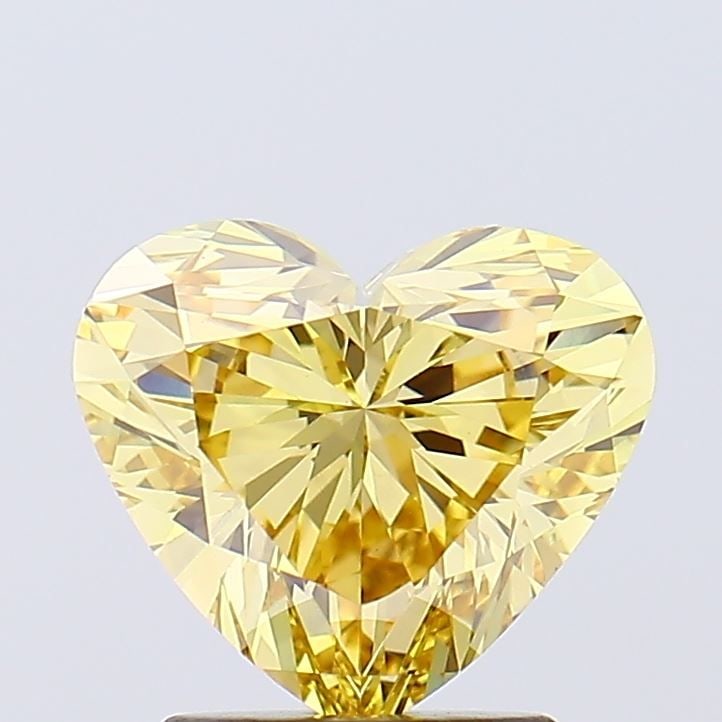 Loose Diamond - HEART 2.03ct Fancy Intense Yellow VVS2: Loose Diamond - HEART 2.03ct Fancy Intense Yellow VVS2 Source: This is a real non-mined Diamond that has been grown in a lab Shape: HEART Carats: 2.03 Color: Fancy Intense Yellow Certification: IGI Vi