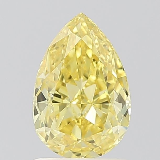 Loose Diamond - PEAR 1.31ct Fancy Vivid Yellow VS1: Loose Diamond - PEAR 1.31ct Fancy Vivid Yellow VS1 Source: This is a real non-mined Diamond that has been grown in a lab Shape: PEAR Carats: 1.31 Color: Fancy Vivid Yellow Certification: IGI Video: