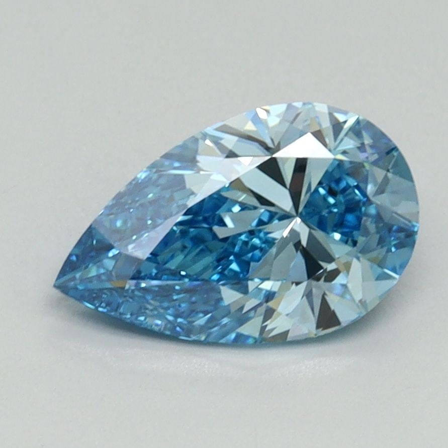 Loose Diamond - PEAR 1.5ct Fancy Vivid Blue VS1: Loose Diamond - PEAR 1.5ct Fancy Vivid Blue VS1 Source: This is a real non-mined Diamond that has been grown in a lab Shape: PEAR Carats: 1.5 Color: Fancy Vivid Blue Certification: IGI Video: