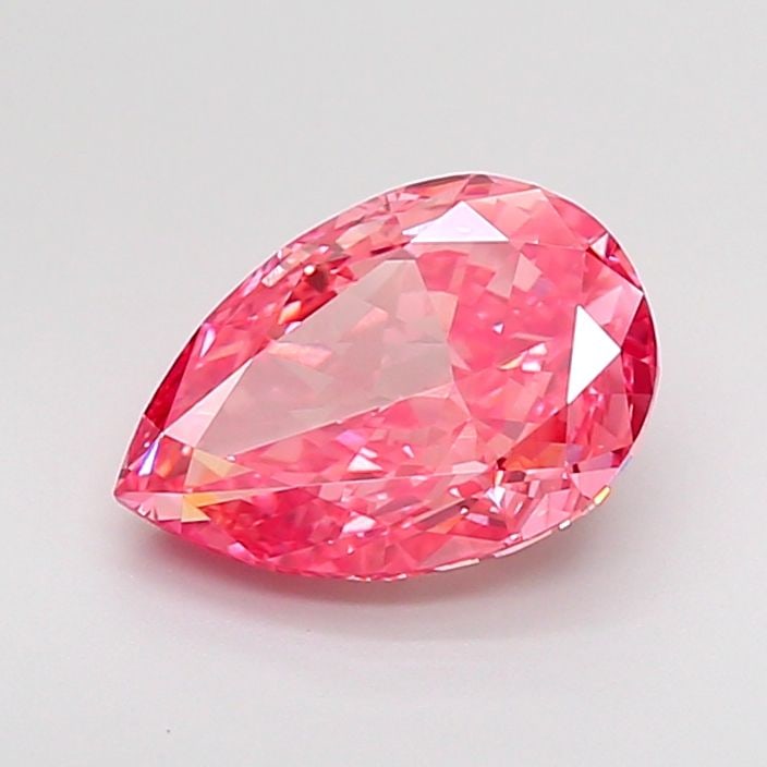 Loose Diamond - PEAR 2.02ct Fancy Vivid Pink VVS2: Loose Diamond - PEAR 2.02ct Fancy Vivid Pink VVS2 Source: This is a real non-mined Diamond that has been grown in a lab Shape: PEAR Carats: 2.02 Color: Fancy Vivid Pink Certification: IGI Video: