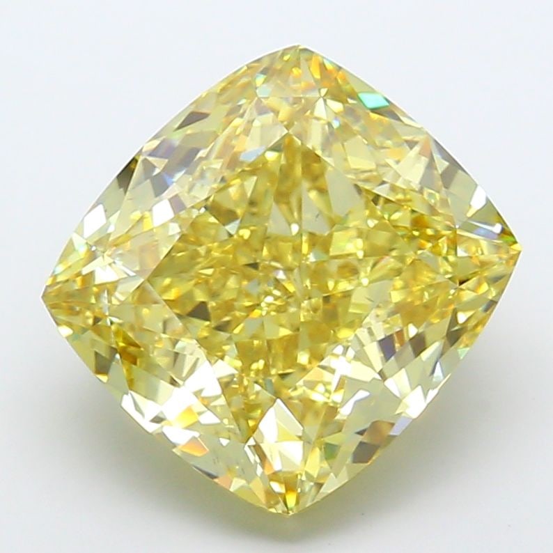 Loose Diamond - CUSHION MODIFIED 20.02ct Fancy Intense Yellow VS2: Loose Diamond - CUSHION MODIFIED 20.02ct Fancy Intense Yellow VS2 Source: This is a real non-mined Diamond that has been grown in a lab Shape: CUSHION MODIFIED Carats: 20.02 Color: Fancy Intense Yello