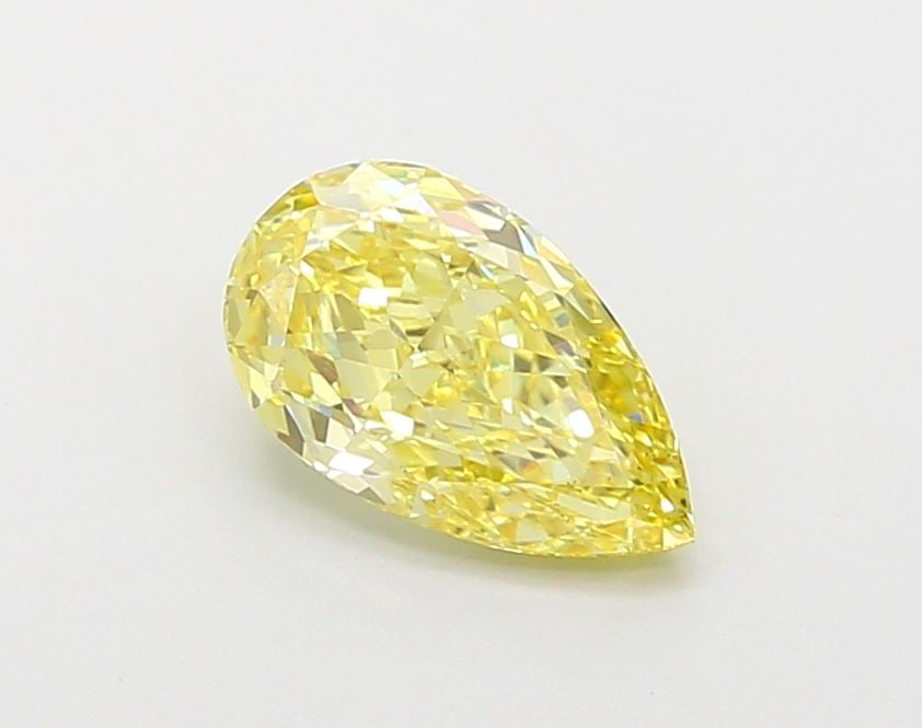 Loose Diamond - PEAR 1.29ct Fancy Intense Yellow VS2: Loose Diamond - PEAR 1.29ct Fancy Intense Yellow VS2 Source: This is a real non-mined Diamond that has been grown in a lab Shape: PEAR Carats: 1.29 Color: Fancy Intense Yellow Certification: IGI Video