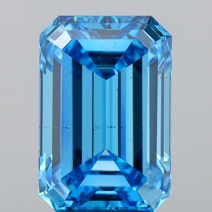 Loose Diamond - EMERALD 3.05ct Fancy Vivid Blue VS2: Loose Diamond - EMERALD 3.05ct Fancy Vivid Blue VS2 Source: This is a real non-mined Diamond that has been grown in a lab Shape: EMERALD Carats: 3.05 Color: Fancy Vivid Blue Certification: IGI Video:
