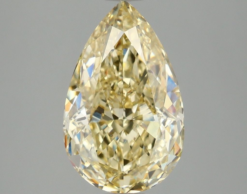 Loose Diamond - PEAR 3.07ct Fancy Intense Yellow VVS2: Loose Diamond - PEAR 3.07ct Fancy Intense Yellow VVS2 Source: This is a real non-mined Diamond that has been grown in a lab Shape: PEAR Carats: 3.07 Color: Fancy Intense Yellow Certification: IGI Vide