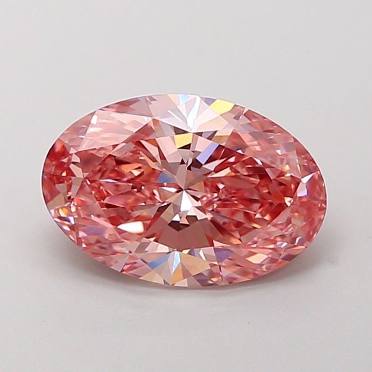 Loose Diamond - OVAL 2.39ct Fancy Vivid Pink VVS2: Loose Diamond - OVAL 2.39ct Fancy Vivid Pink VVS2 Source: This is a real non-mined Diamond that has been grown in a lab Shape: OVAL Carats: 2.39 Color: Fancy Vivid Pink Certification: IGI Video: