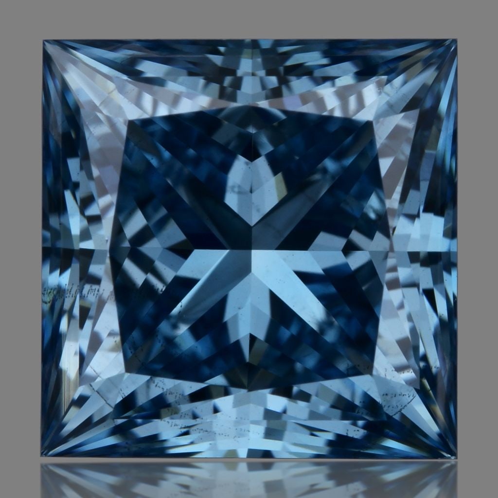 Loose Diamond - PRINCESS 1.92ct Fancy Vivid Blue SI1: Loose Diamond - PRINCESS 1.92ct Fancy Vivid Blue SI1 Source: This is a real non-mined Diamond that has been grown in a lab Shape: PRINCESS Carats: 1.92 Color: Fancy Vivid Blue Certification: IGI Video