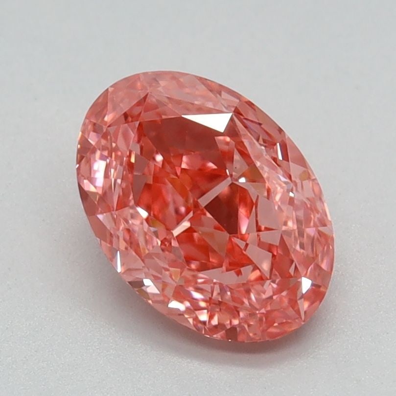 Loose Diamond - OVAL 1.06ct Fancy Vivid Pink VS1: Loose Diamond - OVAL 1.06ct Fancy Vivid Pink VS1 Source: This is a real non-mined Diamond that has been grown in a lab Shape: OVAL Carats: 1.06 Color: Fancy Vivid Pink Certification: IGI Video: