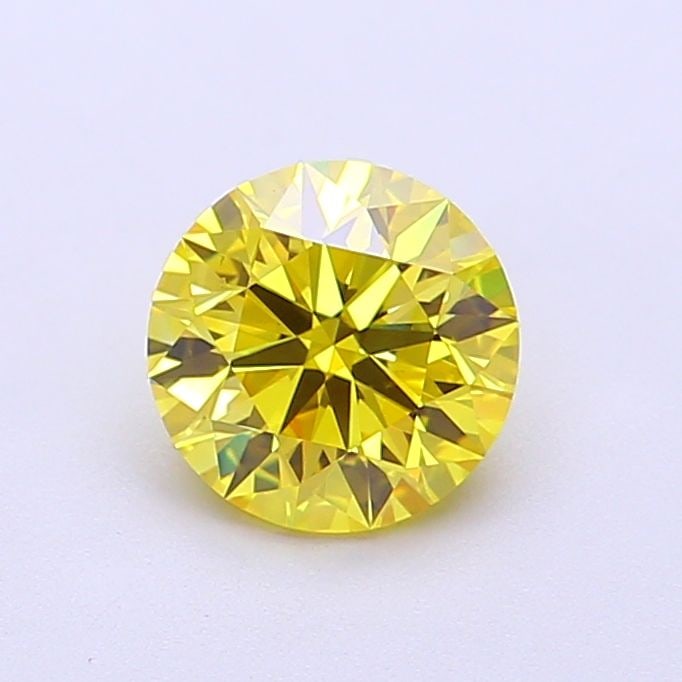 Ideal Loose Diamond - ROUND 1.03ct Fancy Vivid Yellow VVS2 (1 of 1)
