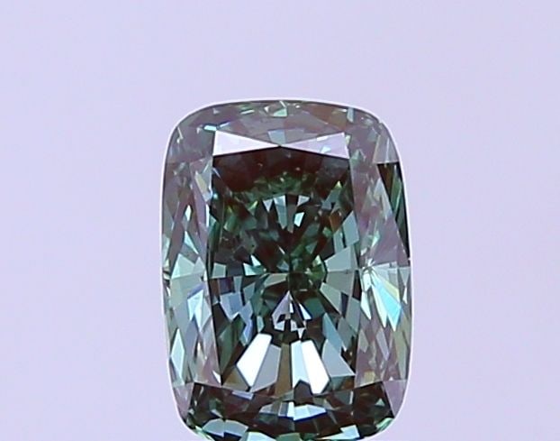 Loose Diamond - CUSHION MODIFIED 1.08ct Fancy Vivid Green VS2: Loose Diamond - CUSHION MODIFIED 1.08ct Fancy Vivid Green VS2 Source: This is a real non-mined Diamond that has been grown in a lab Shape: CUSHION MODIFIED Carats: 1.08 Color: Fancy Vivid Green Certif