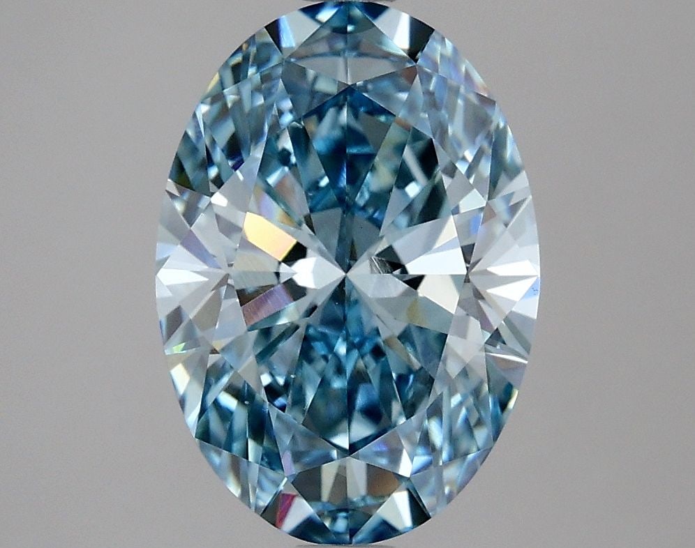 Loose Diamond - OVAL 3.07ct Fancy Vivid Blue VS1: Loose Diamond - OVAL 3.07ct Fancy Vivid Blue VS1 Source: This is a real non-mined Diamond that has been grown in a lab Shape: OVAL Carats: 3.07 Color: Fancy Vivid Blue Certification: IGI Video: