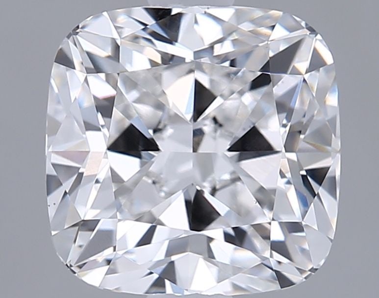 Loose Diamond - CUSHION MODIFIED 2.06ct E VS1: Loose Diamond - CUSHION MODIFIED 2.06ct E VS1 Source: This is a real non-mined Diamond that has been grown in a lab Shape: CUSHION MODIFIED Carats: 2.06 Color: E Clarity: VS1 Certification: IGI Video: