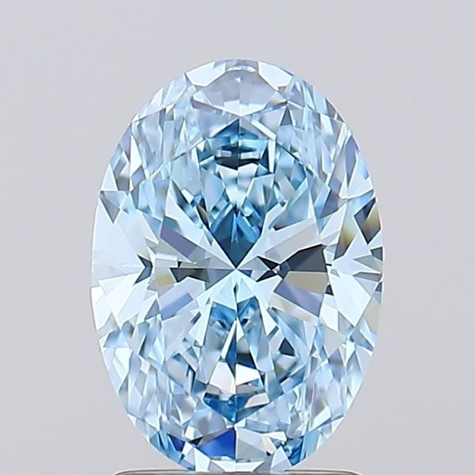 Loose Diamond - OVAL 1.51ct Fancy Vivid Blue VVS2: Loose Diamond - OVAL 1.51ct Fancy Vivid Blue VVS2 Source: This is a real non-mined Diamond that has been grown in a lab Shape: OVAL Carats: 1.51 Color: Fancy Vivid Blue Certification: IGI Video: