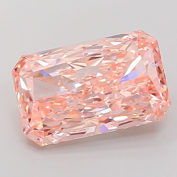 Loose Diamond - RADIANT 11.59ct Fancy Intense Pink VS1: Loose Diamond - RADIANT 11.59ct Fancy Intense Pink VS1 Source: This is a real non-mined Diamond that has been grown in a lab Shape: RADIANT Carats: 11.59 Color: Fancy Intense Pink Certification: IGI