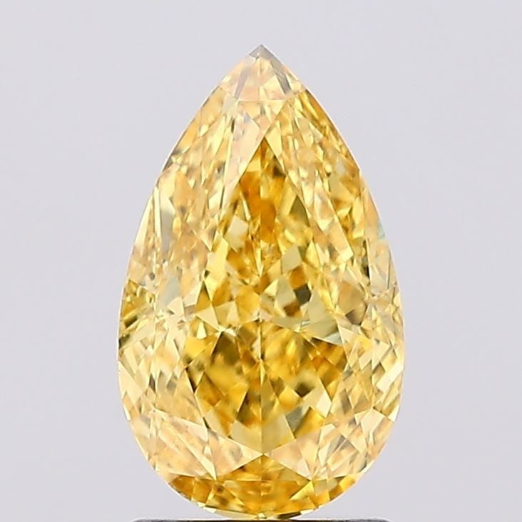 Loose Diamond - PEAR 1.67ct Fancy Vivid Yellow VS1: Loose Diamond - PEAR 1.67ct Fancy Vivid Yellow VS1 Source: This is a real non-mined Diamond that has been grown in a lab Shape: PEAR Carats: 1.67 Color: Fancy Vivid Yellow Certification: IGI Video: