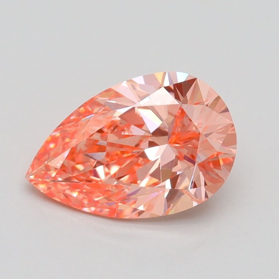 Loose Diamond - PEAR 1.51ct Fancy Vivid Pink SI1: Loose Diamond - PEAR 1.51ct Fancy Vivid Pink SI1 Source: This is a real non-mined Diamond that has been grown in a lab Shape: PEAR Carats: 1.51 Color: Fancy Vivid Pink Certification: IGI Video: