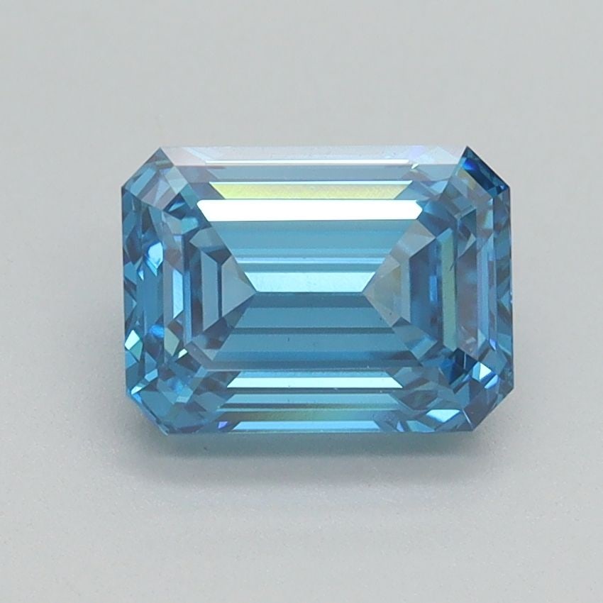 Loose Diamond - EMERALD 1.5ct Fancy Vivid Blue VS1: Loose Diamond - EMERALD 1.5ct Fancy Vivid Blue VS1 Source: This is a real non-mined Diamond that has been grown in a lab Shape: EMERALD Carats: 1.5 Color: Fancy Vivid Blue Certification: IGI Video: