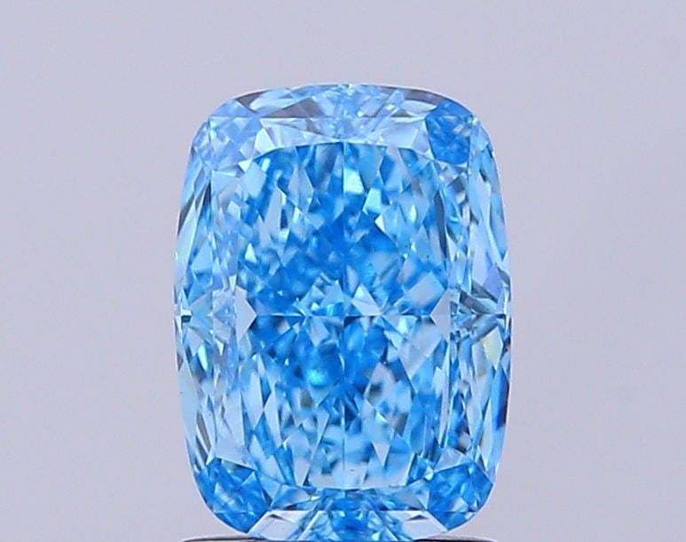 Loose Diamond - CUSHION MODIFIED 1.83ct Fancy Vivid Blue VVS2: Loose Diamond - CUSHION MODIFIED 1.83ct Fancy Vivid Blue VVS2 Source: This is a real non-mined Diamond that has been grown in a lab Shape: CUSHION MODIFIED Carats: 1.83 Color: Fancy Vivid Blue Certifi