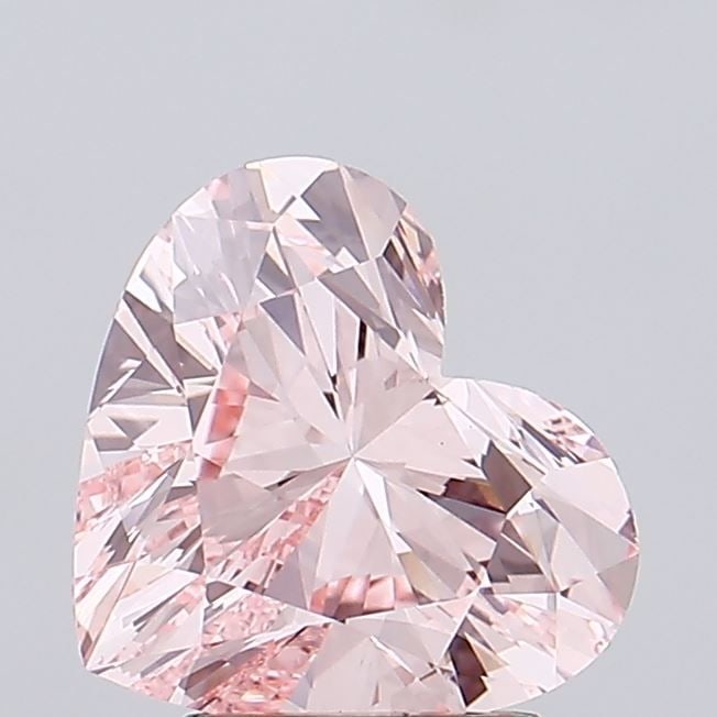Loose Diamond - HEART 2.97ct Fancy Vivid Pink VVS2: Loose Diamond - HEART 2.97ct Fancy Vivid Pink VVS2 Source: This is a real non-mined Diamond that has been grown in a lab Shape: HEART Carats: 2.97 Color: Fancy Vivid Pink Certification: IGI Video:
