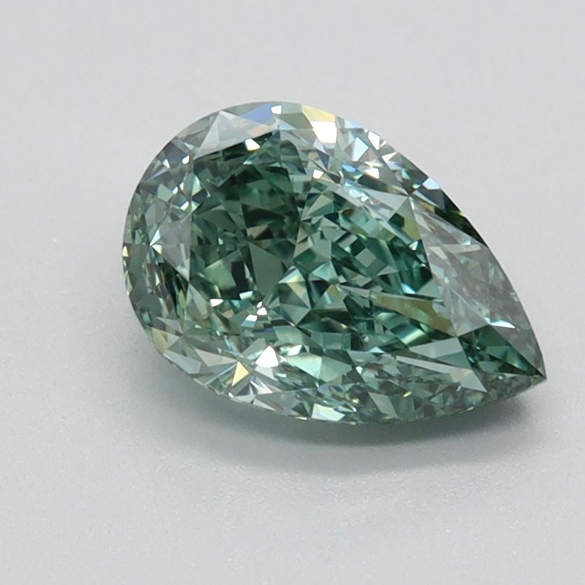 Loose Diamond - PEAR 1.25ct Fancy Vivid Green VS1: Loose Diamond - PEAR 1.25ct Fancy Vivid Green VS1 Source: This is a real non-mined Diamond that has been grown in a lab Shape: PEAR Carats: 1.25 Color: Fancy Vivid Green Certification: IGI Video: