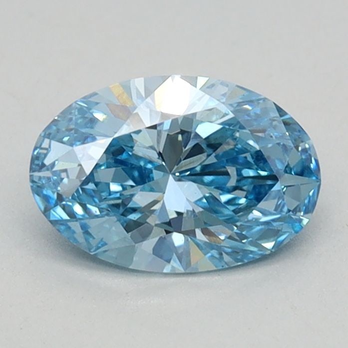 Loose Diamond - OVAL 0.58ct Fancy Vivid Blue VS1: Loose Diamond - OVAL 0.58ct Fancy Vivid Blue VS1 Source: This is a real non-mined Diamond that has been grown in a lab Shape: OVAL Carats: 0.58 Color: Fancy Vivid Blue Certification: IGI Video: