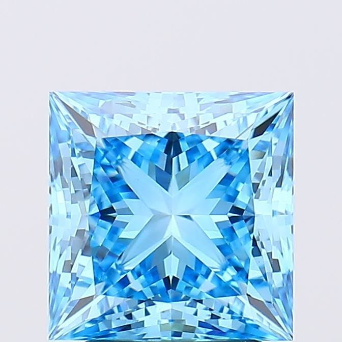Loose Diamond - PRINCESS 2.68ct Fancy Vivid Blue VS1: Loose Diamond - PRINCESS 2.68ct Fancy Vivid Blue VS1 Source: This is a real non-mined Diamond that has been grown in a lab Shape: PRINCESS Carats: 2.68 Color: Fancy Vivid Blue Certification: IGI Video