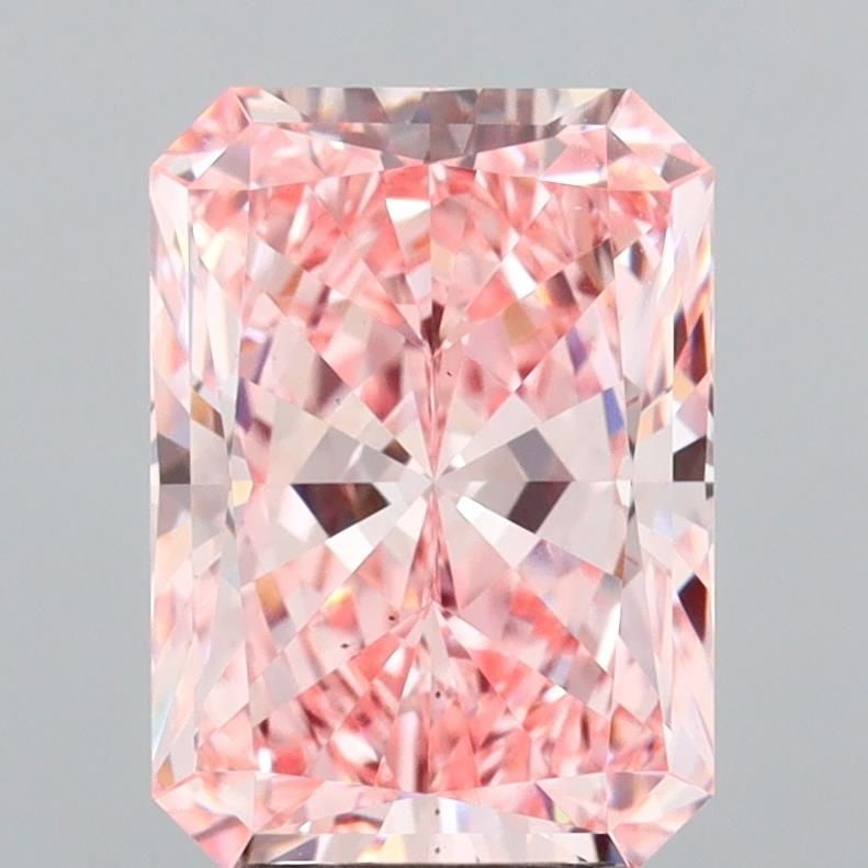 Loose Diamond - RADIANT 3.51ct Fancy Vivid Pink VS2 (1 of 1)