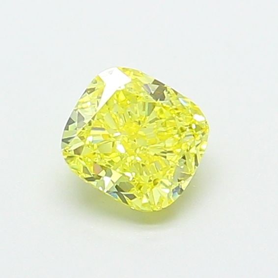 Loose Diamond - CUSHION MODIFIED 0.71ct Fancy Intense Yellow VVS2: Loose Diamond - CUSHION MODIFIED 0.71ct Fancy Intense Yellow VVS2 Source: This is a real non-mined Diamond that has been grown in a lab Shape: CUSHION MODIFIED Carats: 0.71 Color: Fancy Intense Yellow
