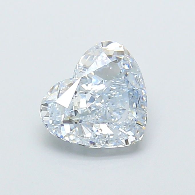 Loose Diamond - HEART 1.32ct Fancy Light Blue VVS2: Loose Diamond - HEART 1.32ct Fancy Light Blue VVS2 Source: This is a real non-mined Diamond that has been grown in a lab Shape: HEART Carats: 1.32 Color: Fancy Light Blue Certification: IGI Video: