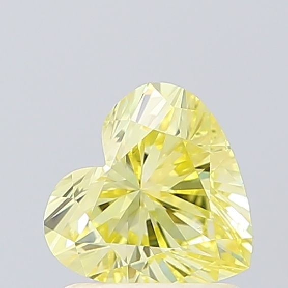 Loose Diamond - HEART 1.0ct Fancy Intense Yellow VS2: Loose Diamond - HEART 1.0ct Fancy Intense Yellow VS2 Source: This is a real non-mined Diamond that has been grown in a lab Shape: HEART Carats: 1.0 Color: Fancy Intense Yellow Certification: IGI Video