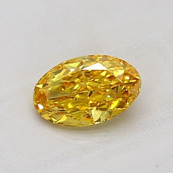 Loose Diamond - OVAL 1.02ct Fancy Vivid Yellow VS2: Loose Diamond - OVAL 1.02ct Fancy Vivid Yellow VS2 Source: This is a real non-mined Diamond that has been grown in a lab Shape: OVAL Carats: 1.02 Color: Fancy Vivid Yellow Certification: IGI Video: