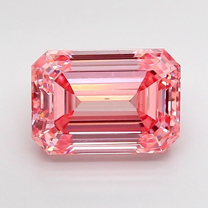 Loose Diamond - EMERALD 3.87ct Fancy Intense Pink VS1: Loose Diamond - EMERALD 3.87ct Fancy Intense Pink VS1 Source: This is a real non-mined Diamond that has been grown in a lab Shape: EMERALD Carats: 3.87 Color: Fancy Intense Pink Certification: IGI Vid